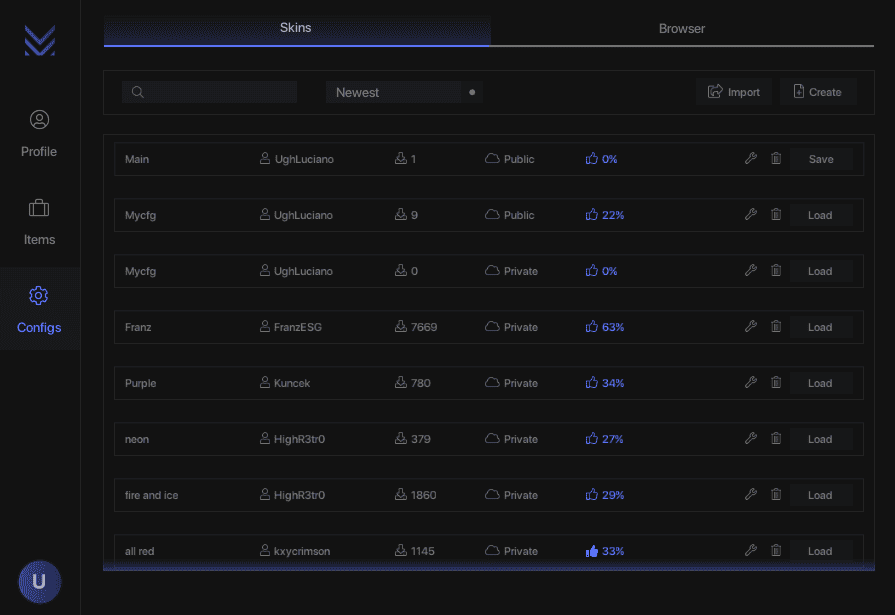 CS2 Skin Changer Configs